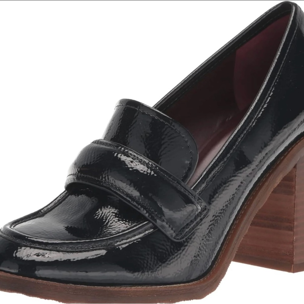Black Patent Leather Women's Loafers